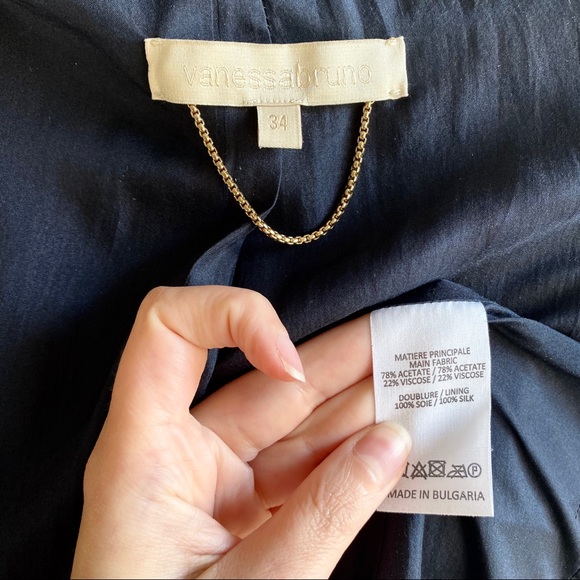 Vanessa Bruno Paris Two-Button Suit Jacket Blue - Picture 8 of 8